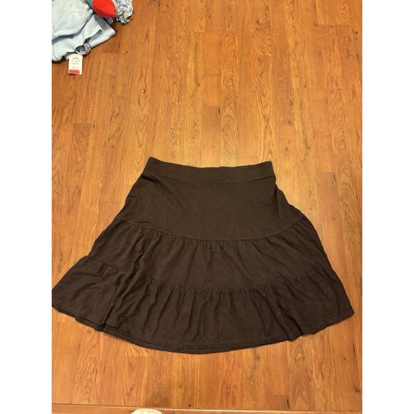 LOFT Dresses & Skirts - Ann Taylor Loft Brown Boho Layered Skirt Size M